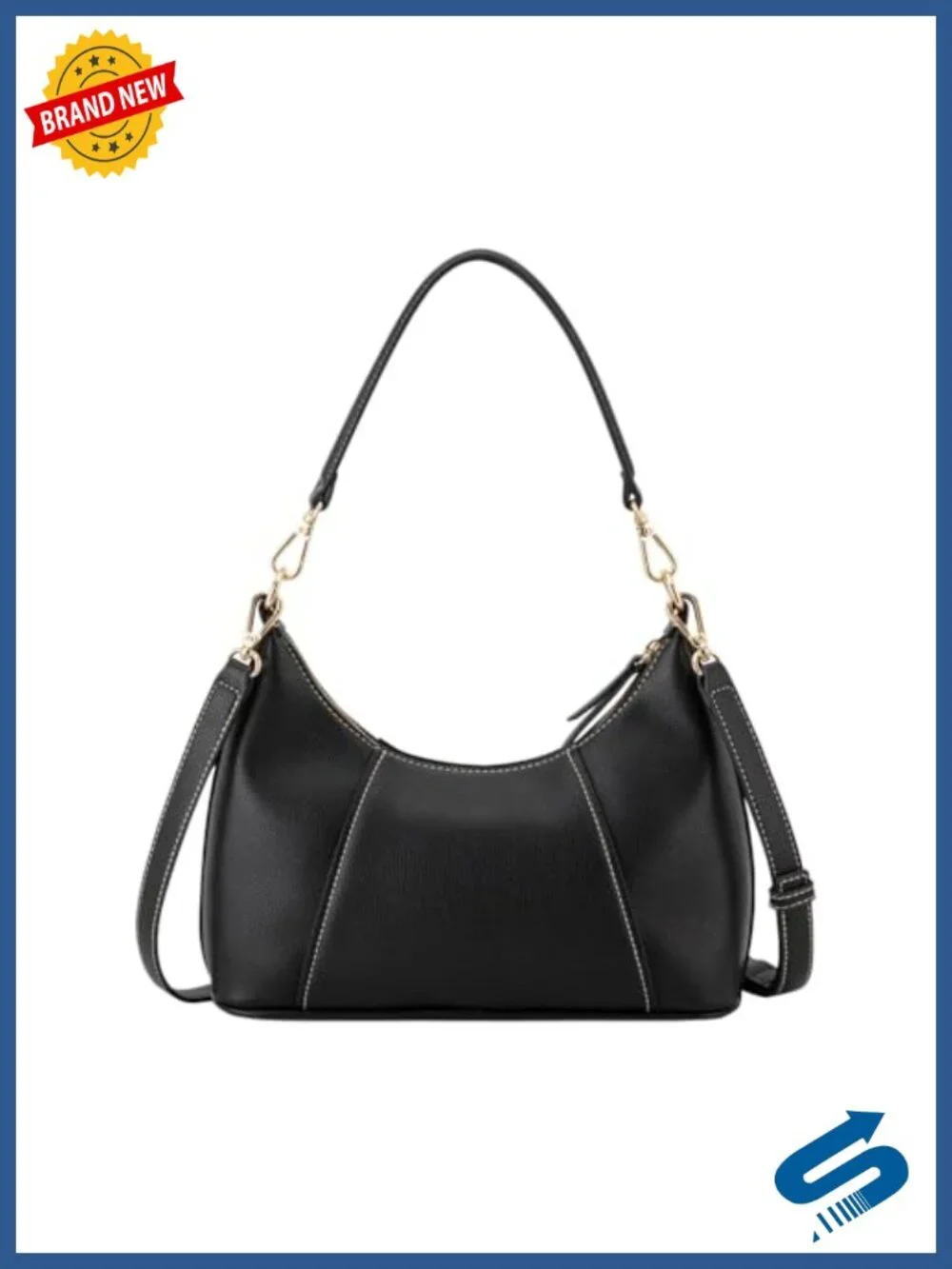 Convertible Shoulder Hobo Bag Faux Leather Crossbody Bag